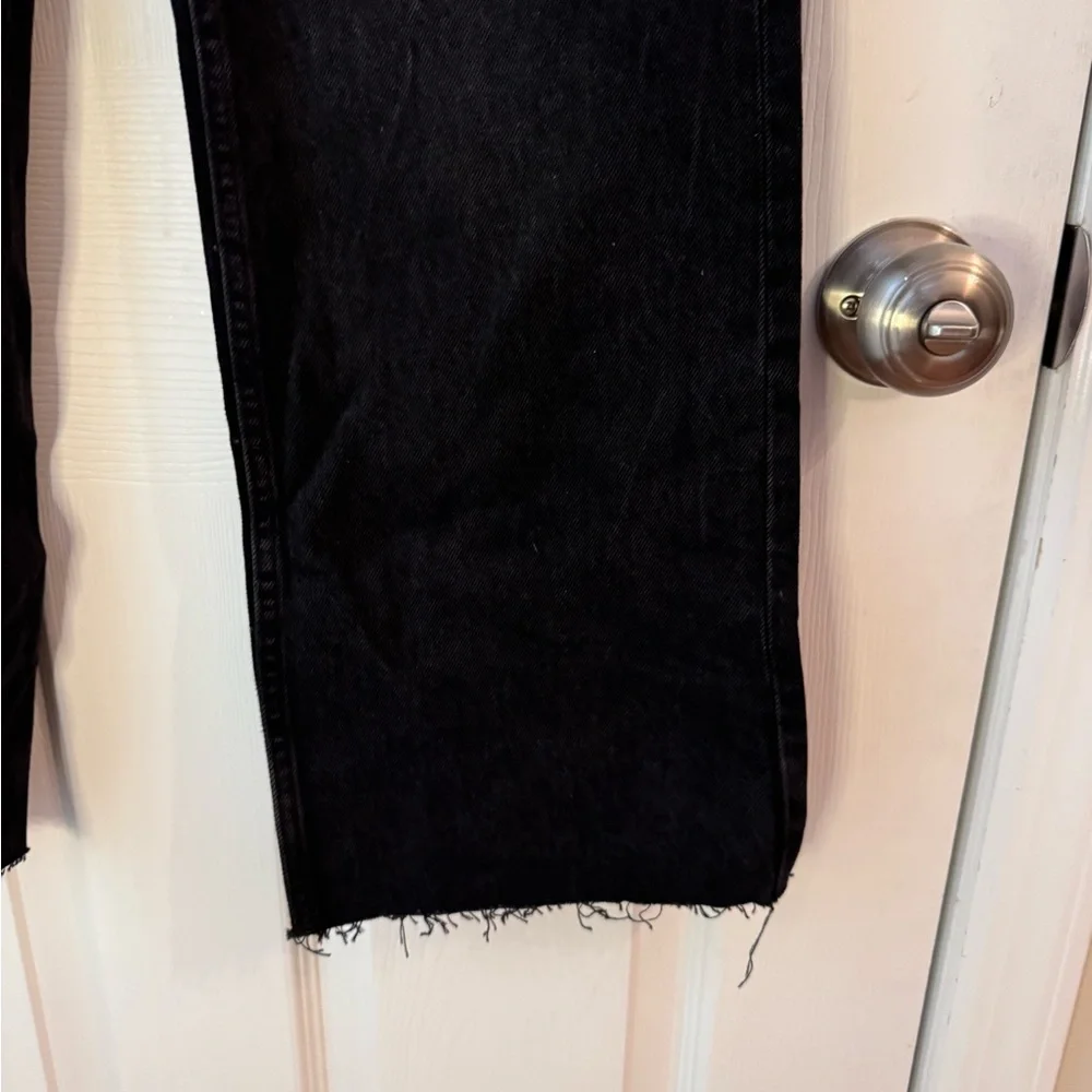 Zara Women’s Wide Leg Black Jeans - Picture 4 of 7